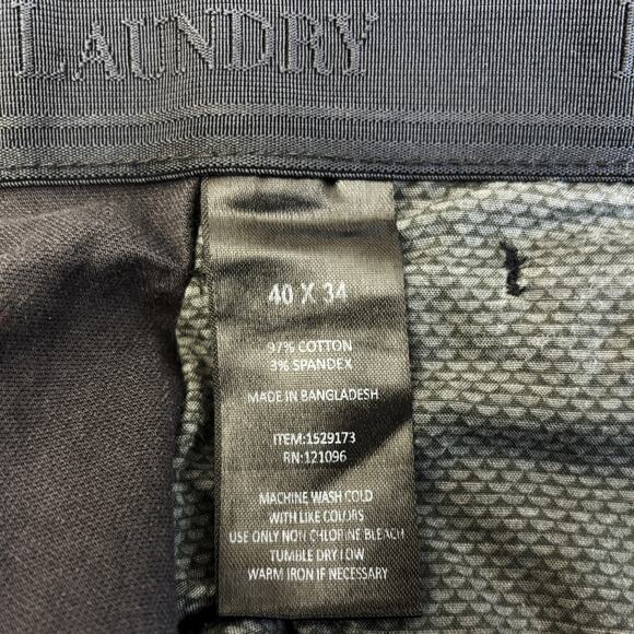 English Laundry Jeans Mens 40x34 Dark Gray Straight Leg Denim Dark Wash Preppy - Picture 6 of 11